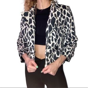 Christine Phillipe•Cow Print Rain Coat Jacket